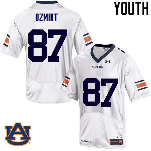 Youth Auburn Tigers #87 Pace Ozmint College Football Jerseys Sale-White